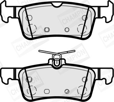 Champion 573888CH - Kit de plaquettes de frein, frein à disque cwaw.fr