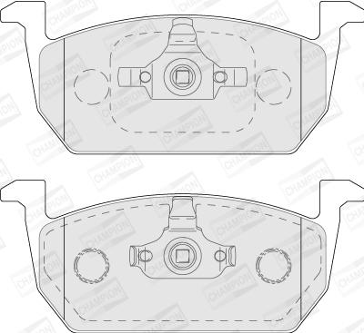 Champion 573833CH - Kit de plaquettes de frein, frein à disque cwaw.fr