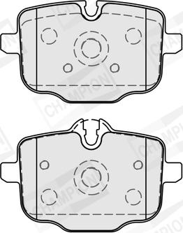 Champion 573878CH - Kit de plaquettes de frein, frein à disque cwaw.fr