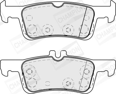 Champion 573872CH - Kit de plaquettes de frein, frein à disque cwaw.fr