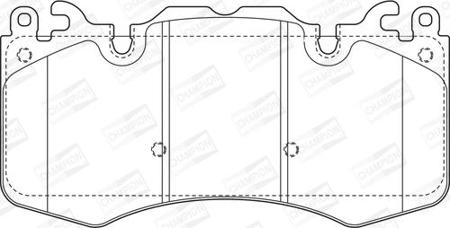 Champion 573343CH - Kit de plaquettes de frein, frein à disque cwaw.fr