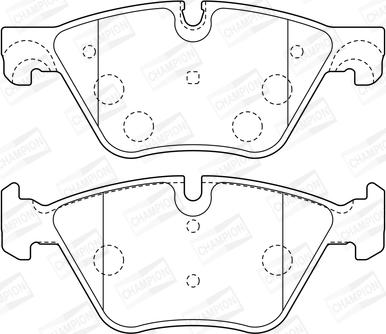 Champion 573364CH - Kit de plaquettes de frein, frein à disque cwaw.fr