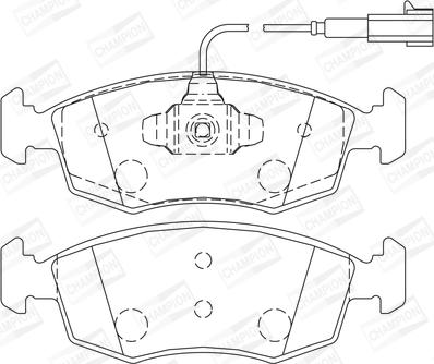 Champion 573367CH - Kit de plaquettes de frein, frein à disque cwaw.fr