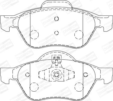 Champion 573244CH - Kit de plaquettes de frein, frein à disque cwaw.fr