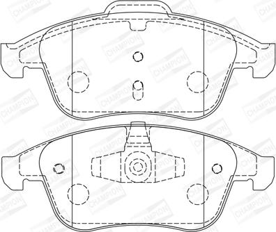 Champion 573243CH - Kit de plaquettes de frein, frein à disque cwaw.fr