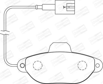 Champion 573267CH - Kit de plaquettes de frein, frein à disque cwaw.fr