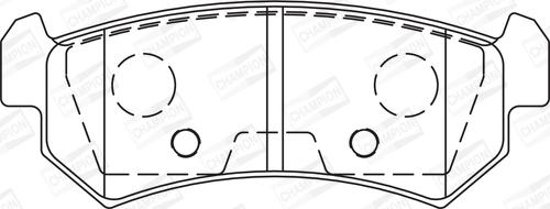 Champion 573216CH - Kit de plaquettes de frein, frein à disque cwaw.fr