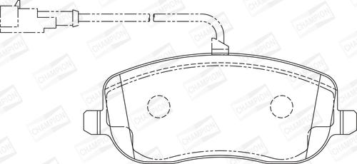 Champion 573217CH - Kit de plaquettes de frein, frein à disque cwaw.fr