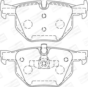 Champion 573285CH - Kit de plaquettes de frein, frein à disque cwaw.fr