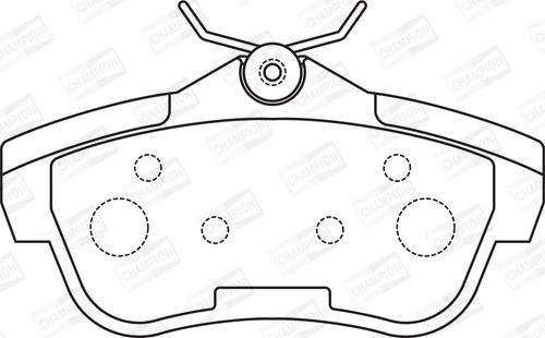 Champion 573281CH - Kit de plaquettes de frein, frein à disque cwaw.fr