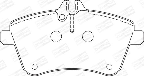 Champion 573230CH - Kit de plaquettes de frein, frein à disque cwaw.fr