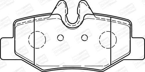 Champion 573222CH - Kit de plaquettes de frein, frein à disque cwaw.fr