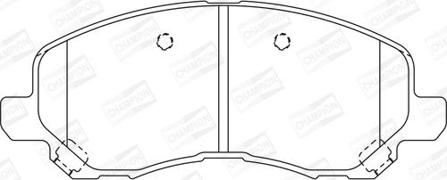 Champion 573278CH - Kit de plaquettes de frein, frein à disque cwaw.fr