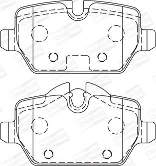 Champion 573755CH - Kit de plaquettes de frein, frein à disque cwaw.fr