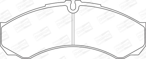 Champion 573717CH - Kit de plaquettes de frein, frein à disque cwaw.fr