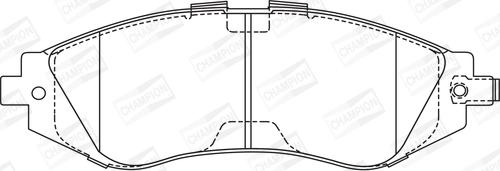 Champion 572407CH - Kit de plaquettes de frein, frein à disque cwaw.fr