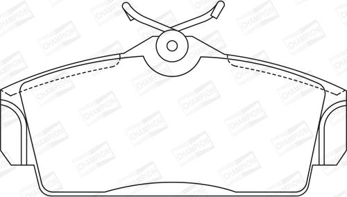 Champion 572422CH - Kit de plaquettes de frein, frein à disque cwaw.fr