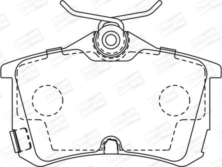 Champion 572478CH - Kit de plaquettes de frein, frein à disque cwaw.fr