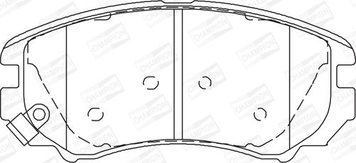 Champion 572514CH - Kit de plaquettes de frein, frein à disque cwaw.fr