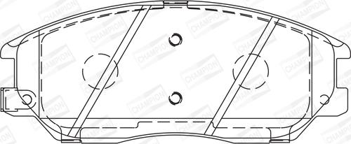 Champion 572518CH - Kit de plaquettes de frein, frein à disque cwaw.fr