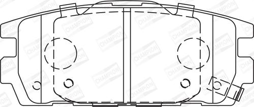 Champion 572581CH - Kit de plaquettes de frein, frein à disque cwaw.fr