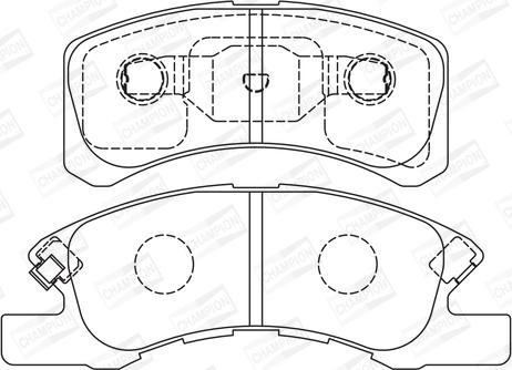 Champion 572615CH - Kit de plaquettes de frein, frein à disque cwaw.fr