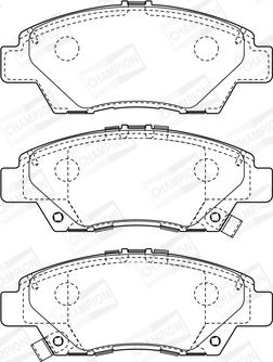 Champion 572637CH - Kit de plaquettes de frein, frein à disque cwaw.fr