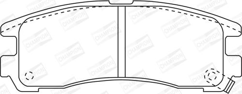 Champion 572186CH - Kit de plaquettes de frein, frein à disque cwaw.fr