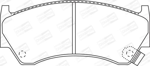 Champion 572396CH - Kit de plaquettes de frein, frein à disque cwaw.fr