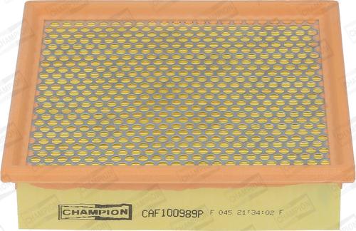 Champion CAF100989P - Filtre à air cwaw.fr