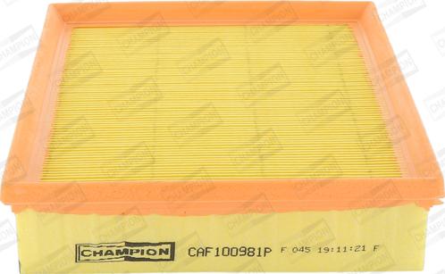 Champion CAF100981P - Filtre à air cwaw.fr