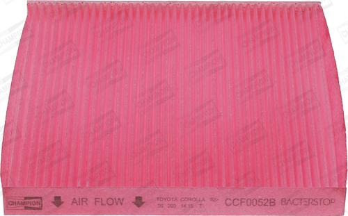 Champion CCF0052B - Filtre, air de l'habitacle cwaw.fr