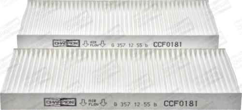 Champion CCF0181 - Filtre, air de l'habitacle cwaw.fr