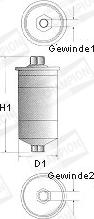 Champion L204/606 - Filtre à carburant cwaw.fr