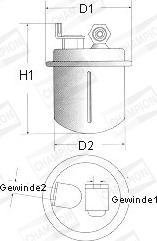 Champion L207/606 - Filtre à carburant cwaw.fr