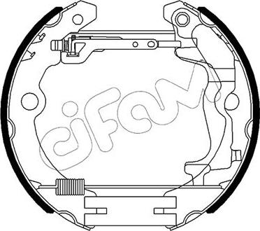 Cifam 151-492 - Jeu de mâchoires de frein cwaw.fr