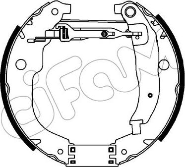 Cifam 151-448 - Jeu de mâchoires de frein cwaw.fr