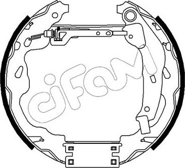 Cifam 151-488 - Jeu de mâchoires de frein cwaw.fr