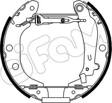 Cifam 151-431 - Jeu de mâchoires de frein cwaw.fr