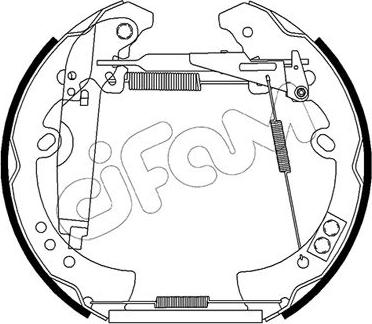 Cifam 151-508 - Jeu de mâchoires de frein cwaw.fr