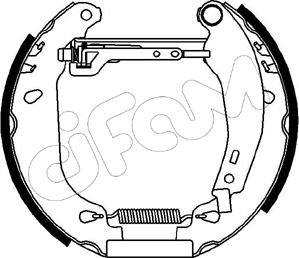 Cifam 151-004 - Jeu de mâchoires de frein cwaw.fr