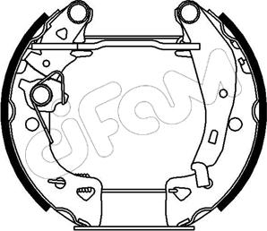 Cifam 151-001 - Jeu de mâchoires de frein cwaw.fr