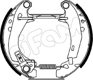 Cifam 151-022 - Jeu de mâchoires de frein cwaw.fr