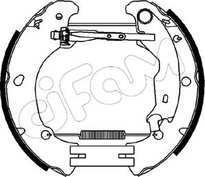 Cifam 151-089 - Jeu de mâchoires de frein cwaw.fr