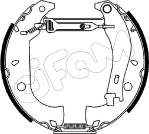 Cifam 151-090 - Jeu de mâchoires de frein cwaw.fr