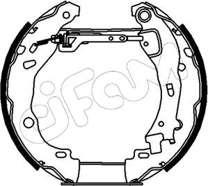 Cifam 151-190 - Jeu de mâchoires de frein cwaw.fr