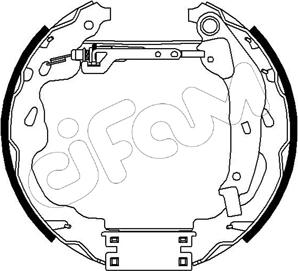 Cifam 151-183 - Jeu de mâchoires de frein cwaw.fr