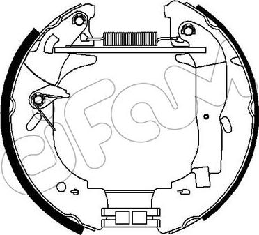 Cifam 151-304 - Jeu de mâchoires de frein cwaw.fr