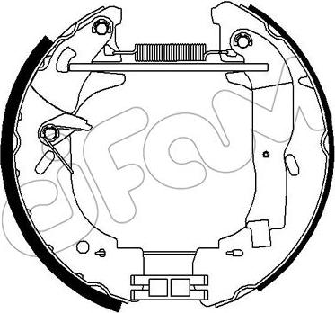 Cifam 151-301 - Jeu de mâchoires de frein cwaw.fr