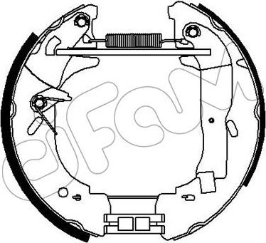 Cifam 151-328 - Jeu de mâchoires de frein cwaw.fr